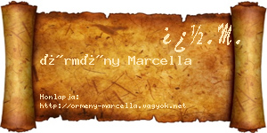 Örmény Marcella névjegykártya